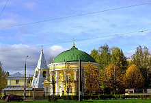 Входная группа Храм Святой Троицы Кулич и Пасха. Санкт-Петербург (Невский район),  проспект Обуховской Обороны,  235