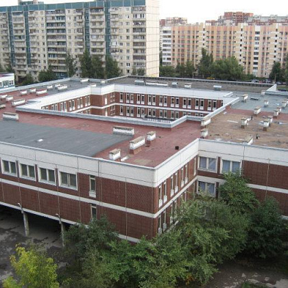 Входная группа Школа № 568 Красносельского района. 