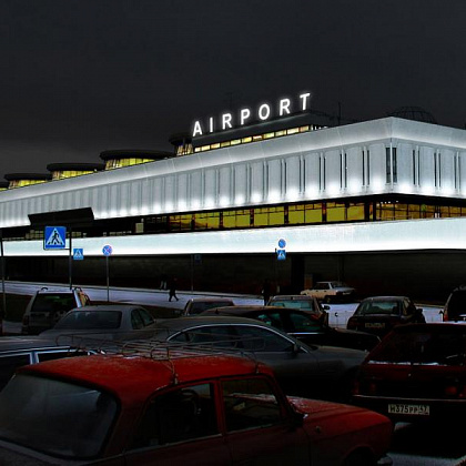 Входная группа Аэропорт Пулково-1, внутренние рейсы и СНГ. 